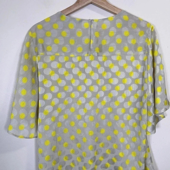 🌟✨2 for $30✨🌟 ZARA | POLKA DOT SATIN SHORT SLEEVE  TOP - Picture 6 of 9